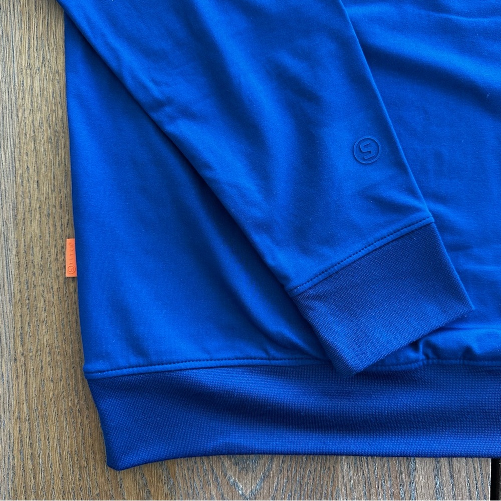 NWT Stitch Golf Crew Neck Sweater Pullover Casual Royal Blue Size Large Men's - Picture 5 of 9